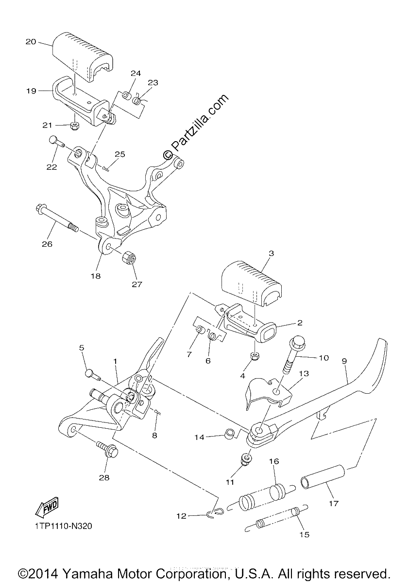 Diagrama de STAND FOOTREST