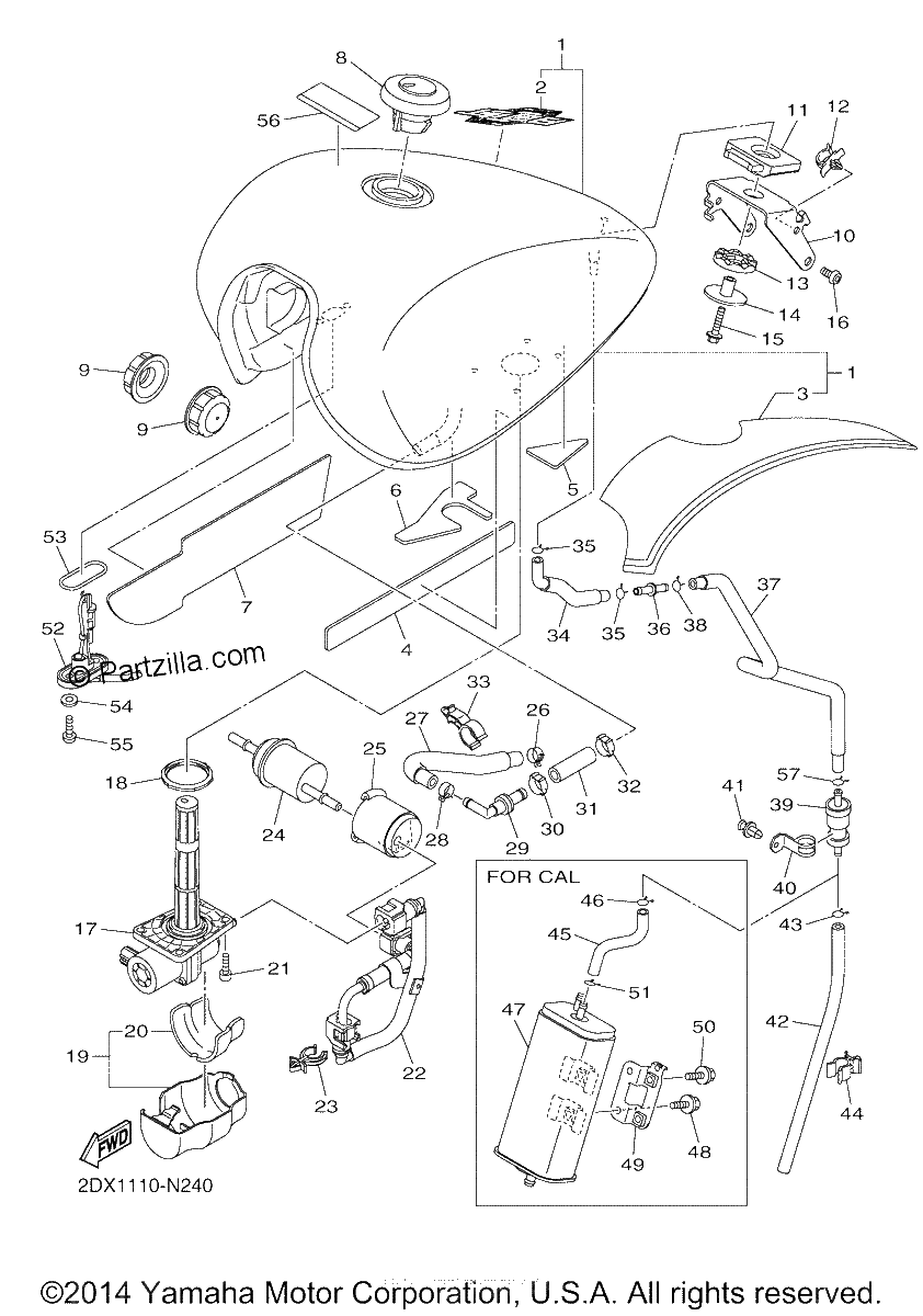 Diagrama de FUEL TANK