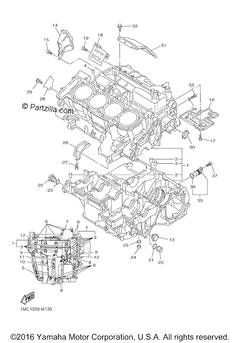 Diagrama de CRANKCASE