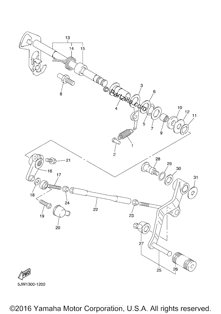 Diagrama de SHIFT SHAFT