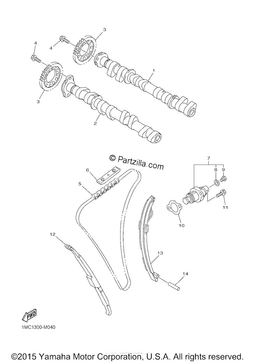 Diagrama de CAMSHAFT CHAIN