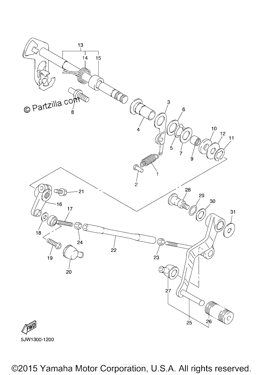 Diagrama de SHIFT SHAFT