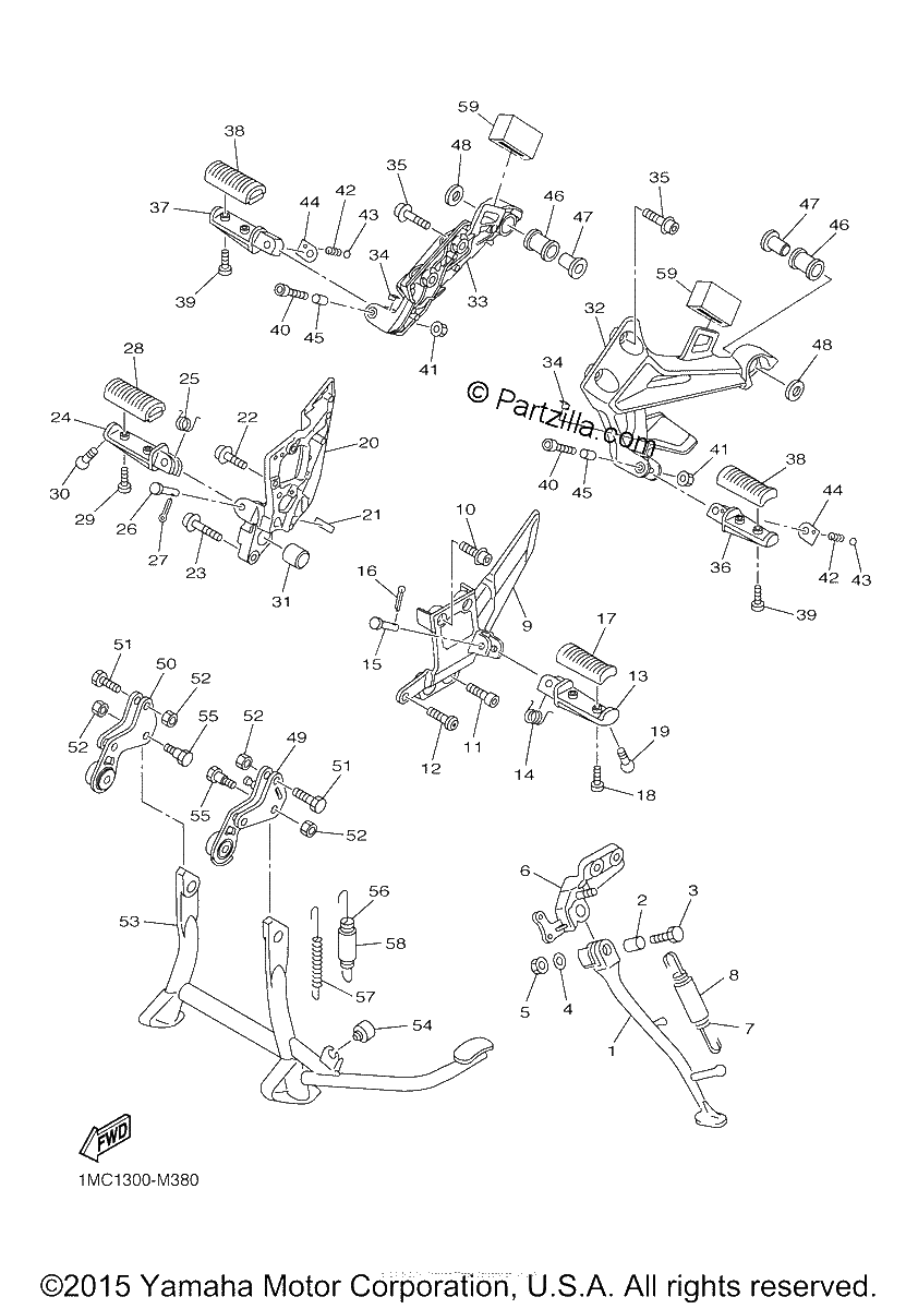 Diagrama de STAND FOOTREST