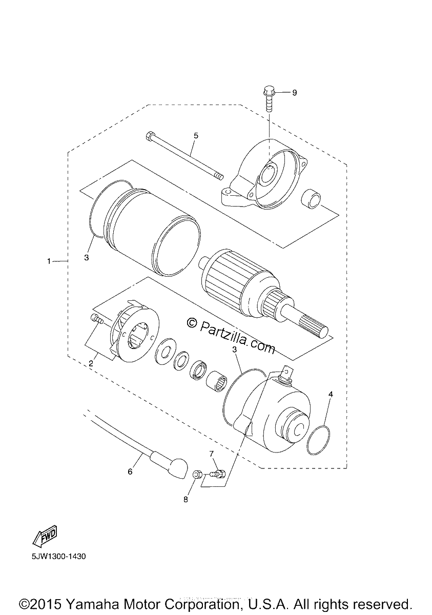 Diagrama de STARTING MOTOR