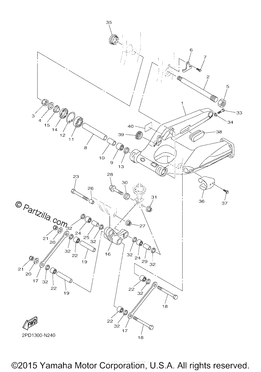 Diagrama de REAR ARM