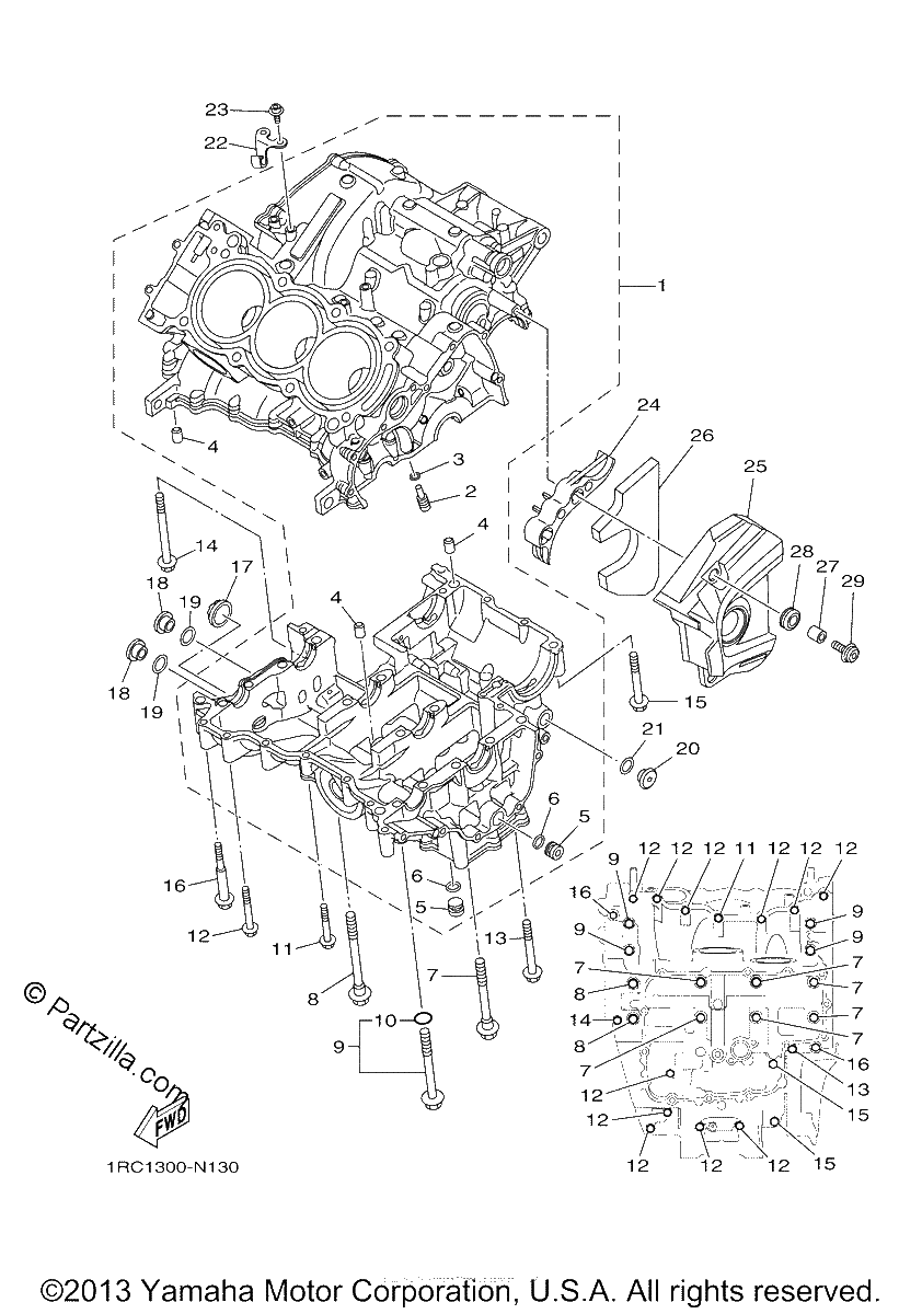 Diagrama de CRANKCASE