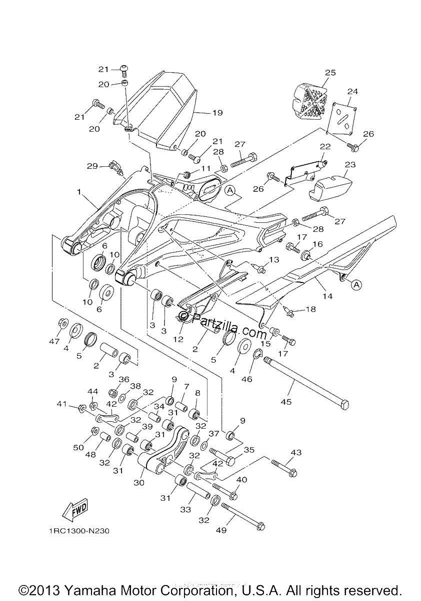 Diagrama de REAR ARM