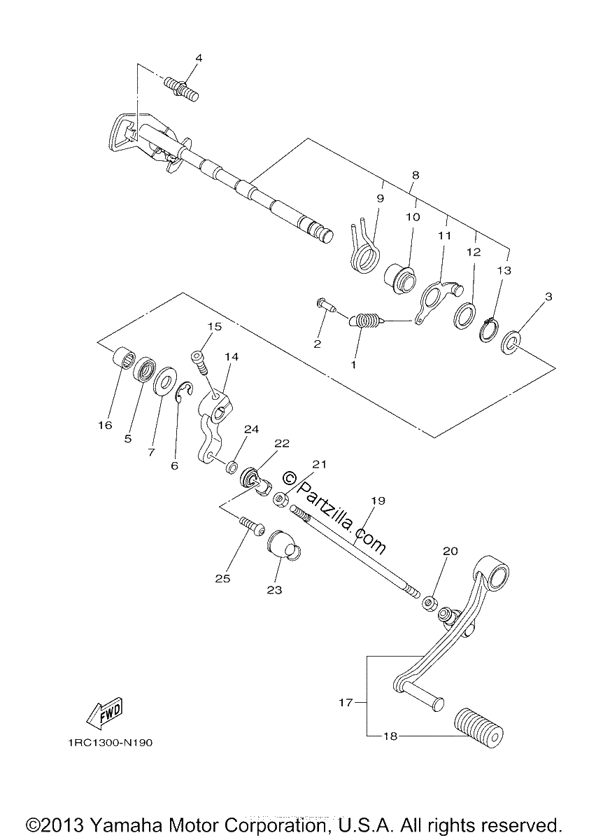 Diagrama de SHIFT SHAFT