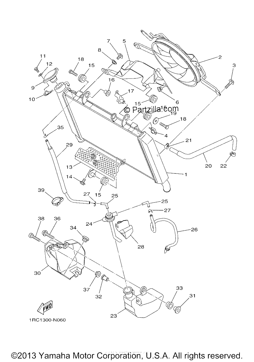 Diagrama de RADIATOR HOSE