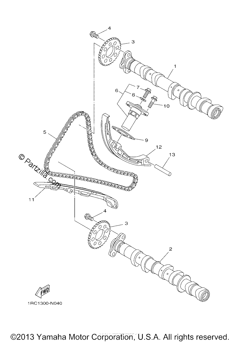 Diagrama de CAMSHAFT CHAIN