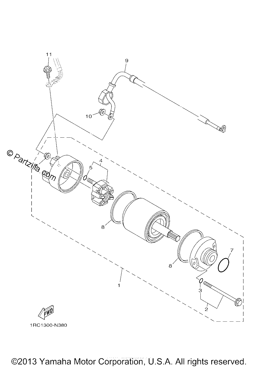 Diagrama de STARTING MOTOR