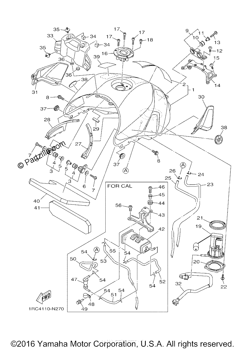 Diagrama de FUEL TANK