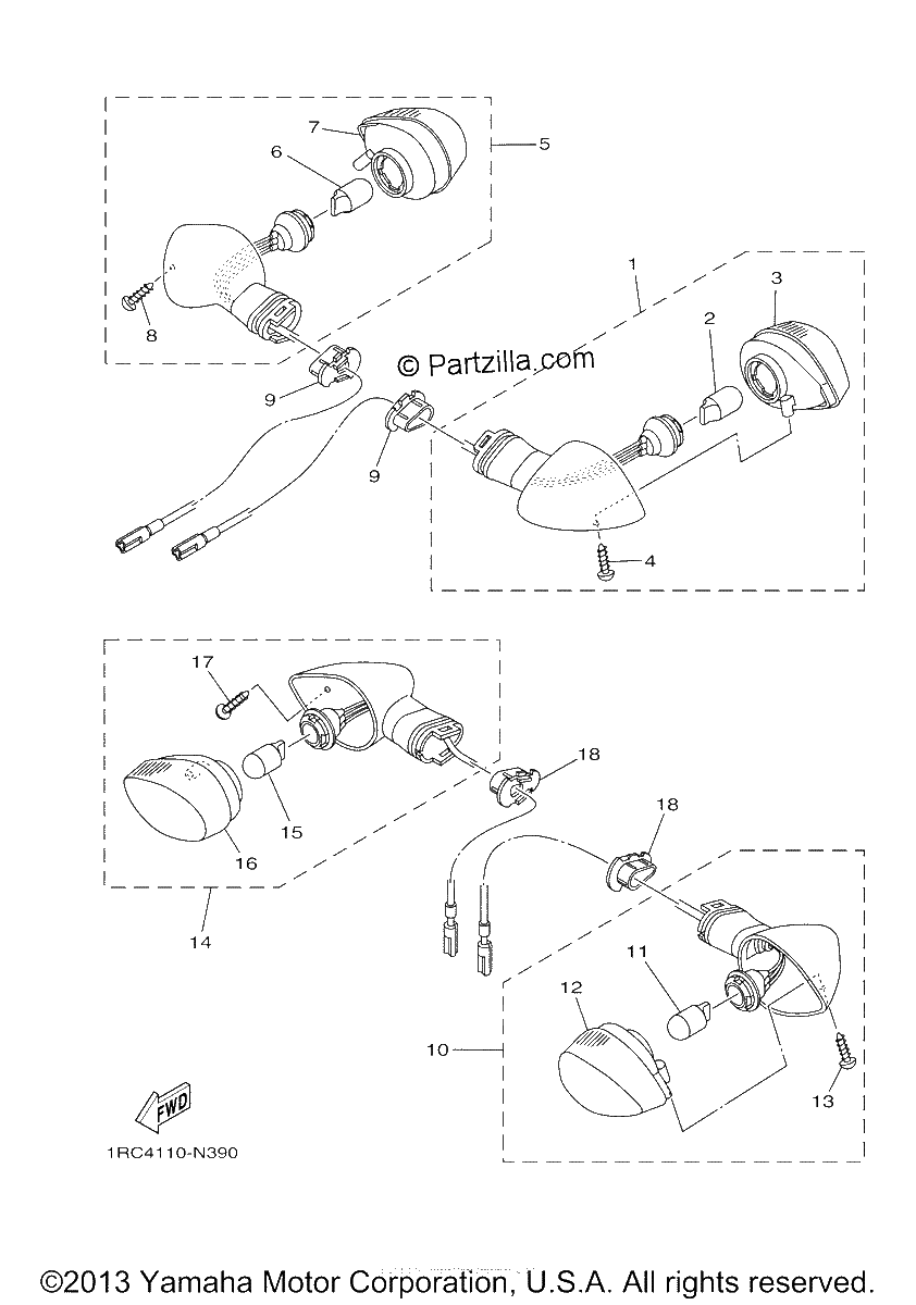 Diagrama de FLASHER LIGHT