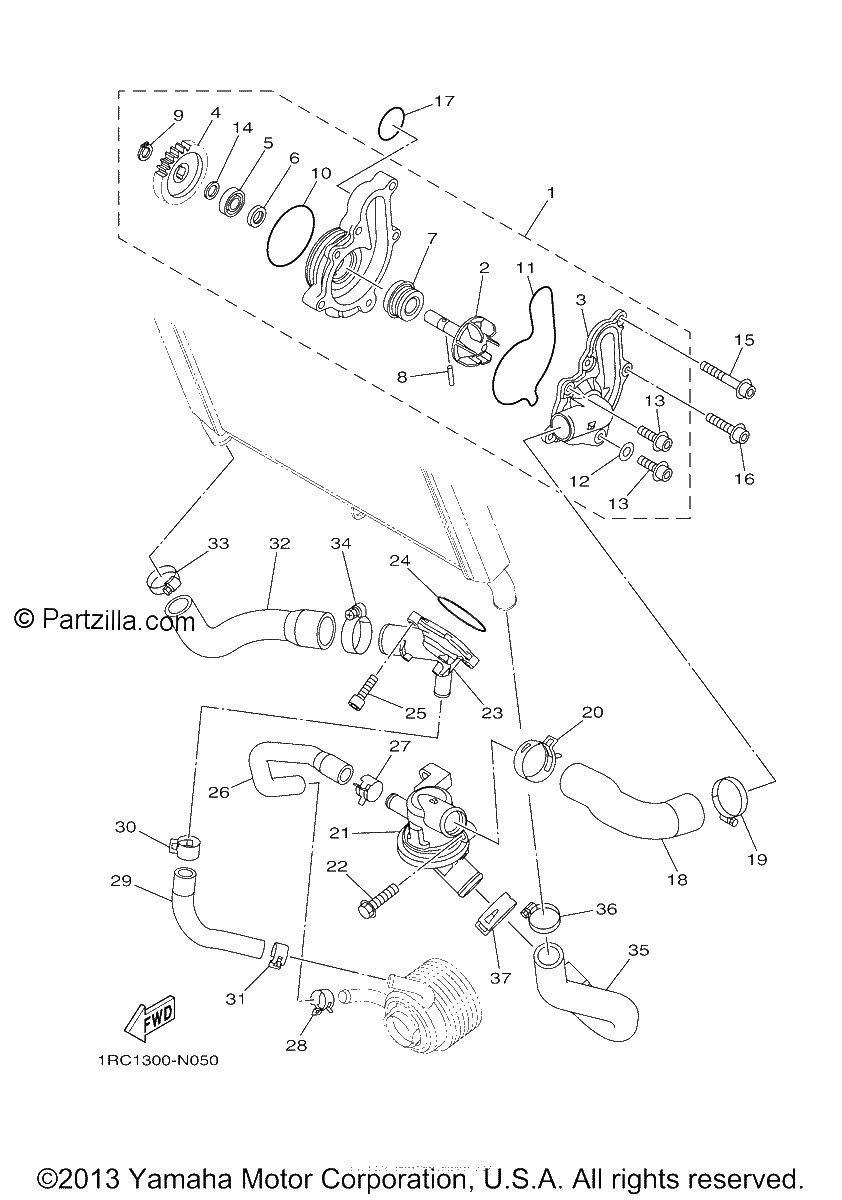 Diagrama de WATER PUMP