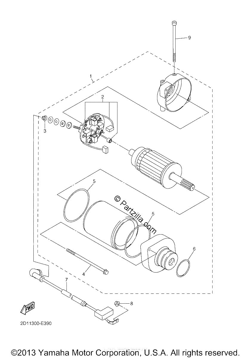 Diagrama de STARTING MOTOR