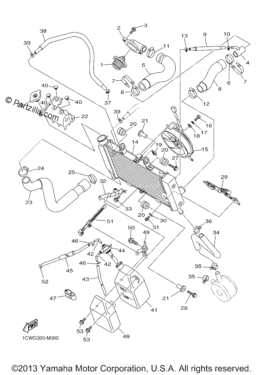 Diagrama de RADIATOR HOSE