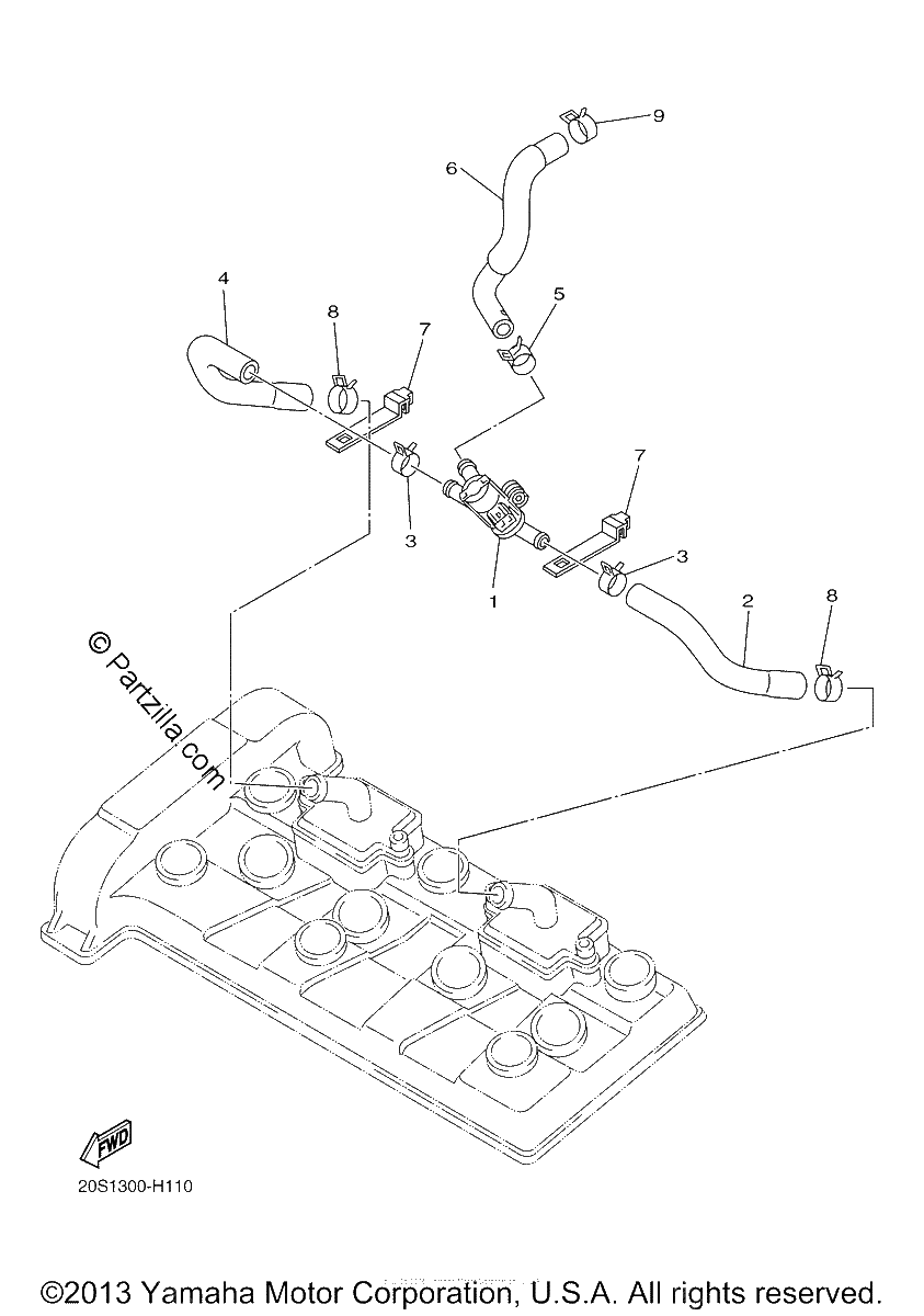 Diagrama de AIR INDUCTION SYSTEM
