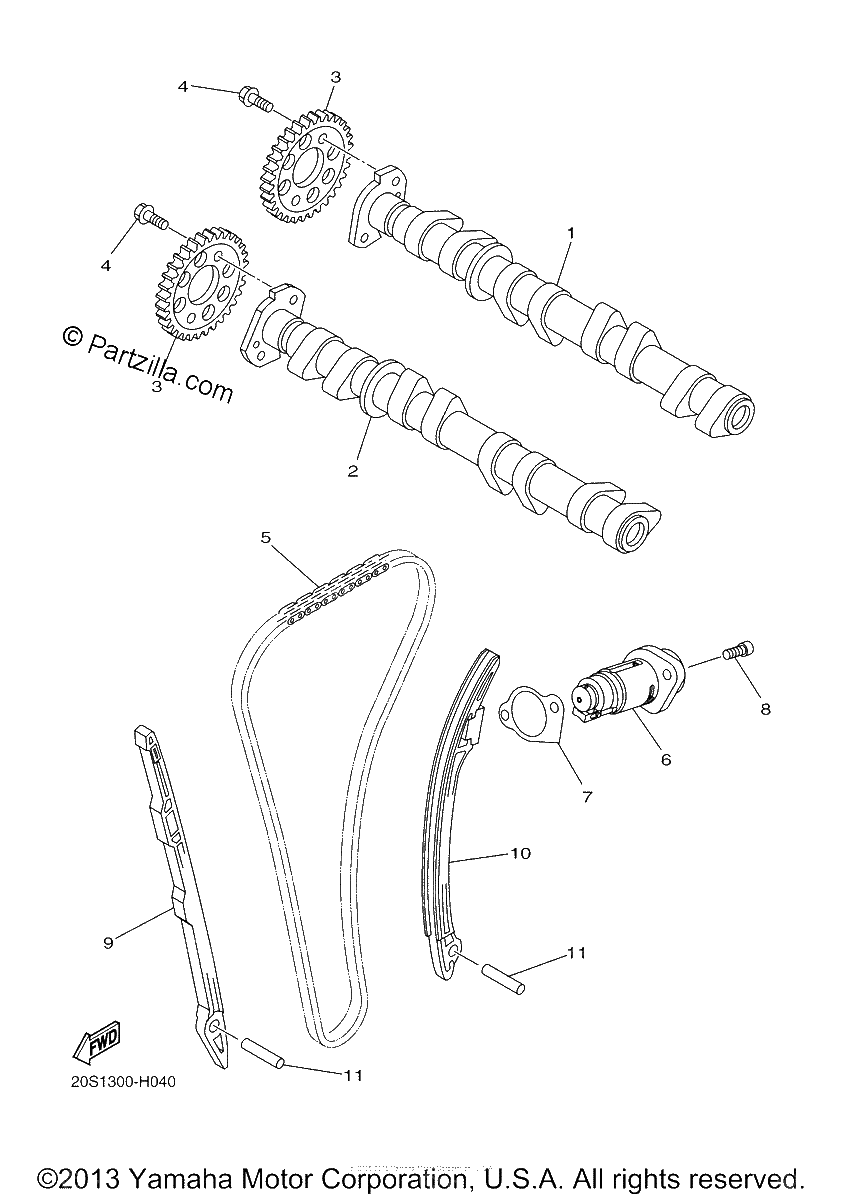 Diagrama de CAMSHAFT CHAIN