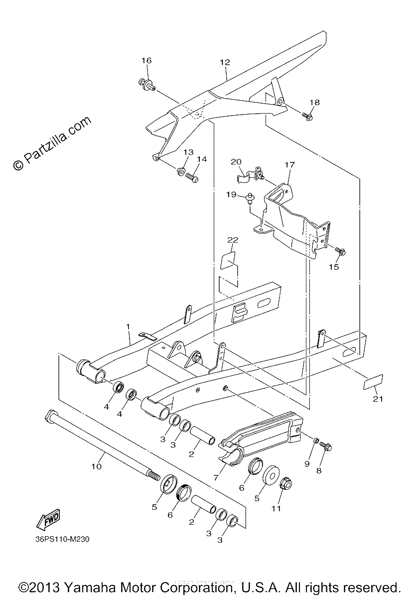 Diagrama de REAR ARM