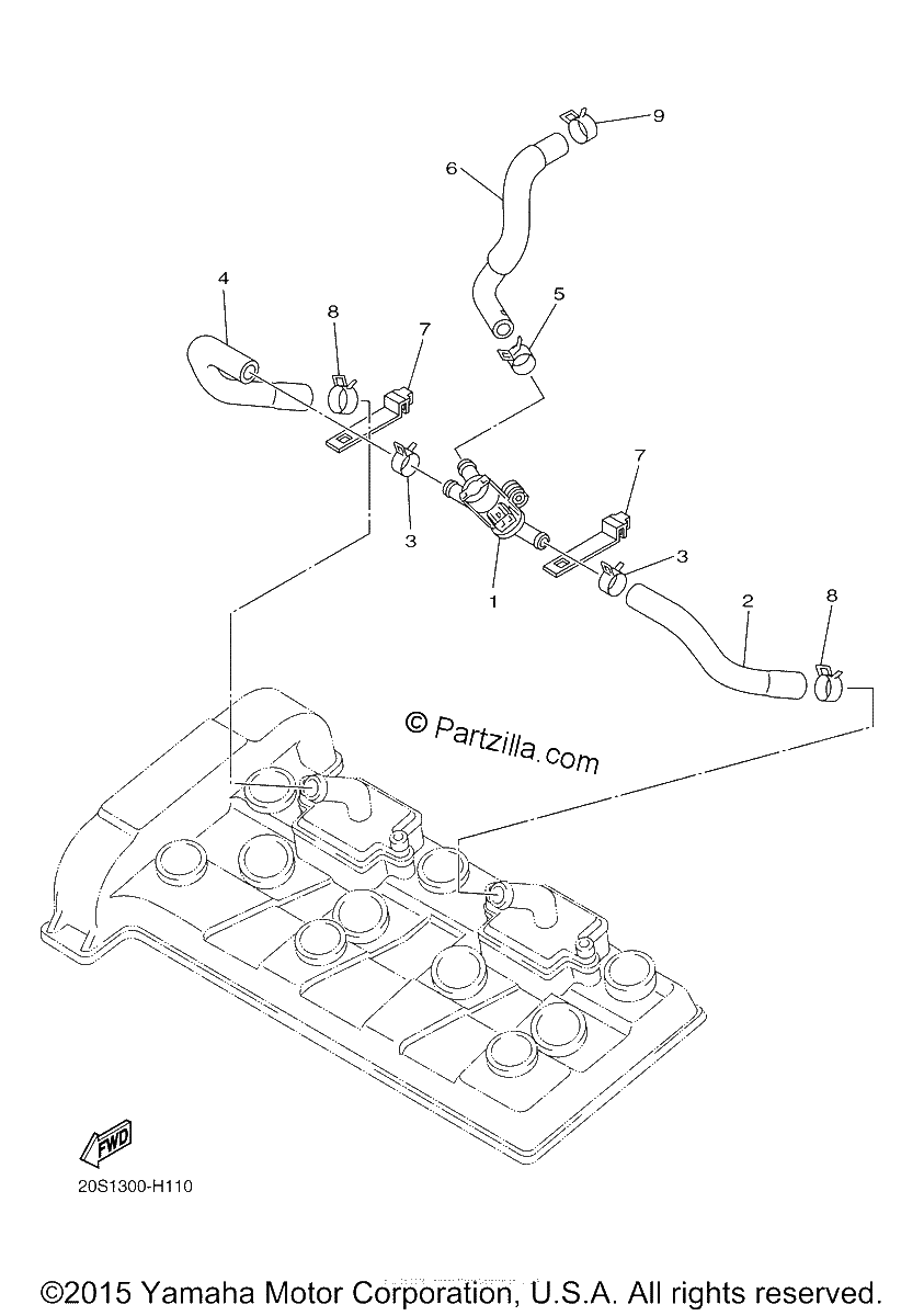 Diagrama de AIR INDUCTION SYSTEM