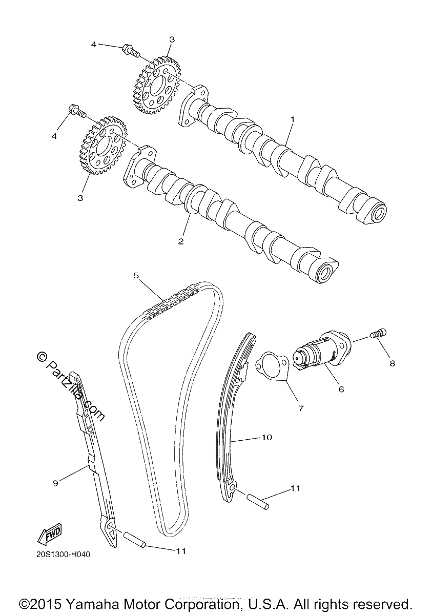 Diagrama de CAMSHAFT CHAIN