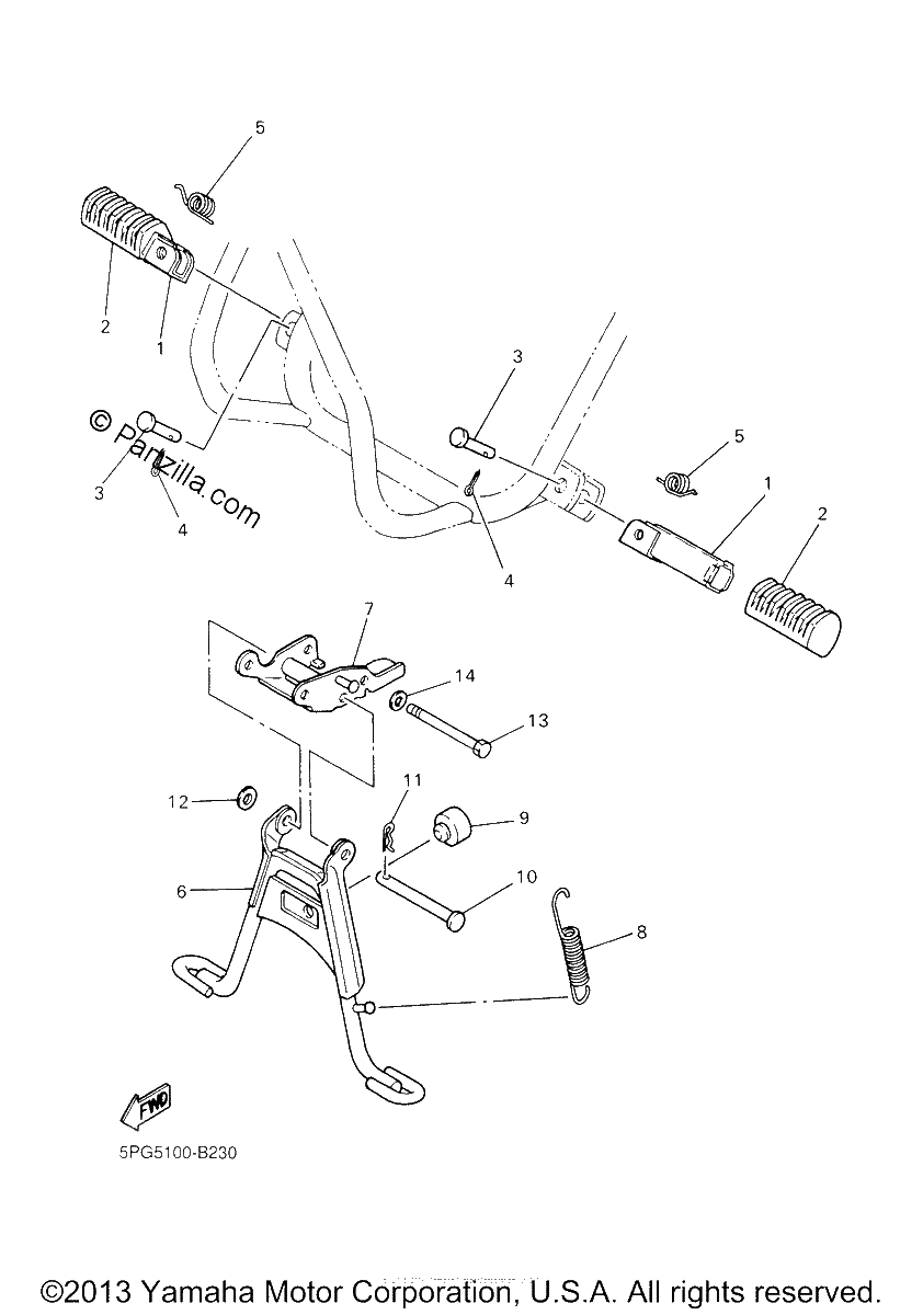 Diagrama de STAND FOOTREST