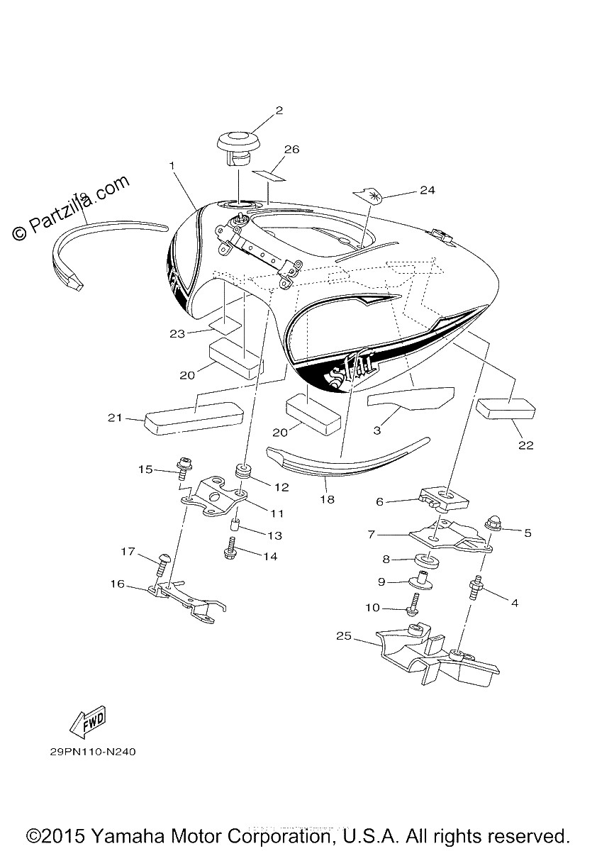 Diagrama de FUEL TANK