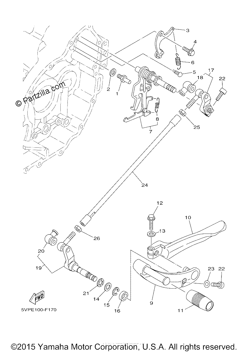 Diagrama de SHIFT SHAFT