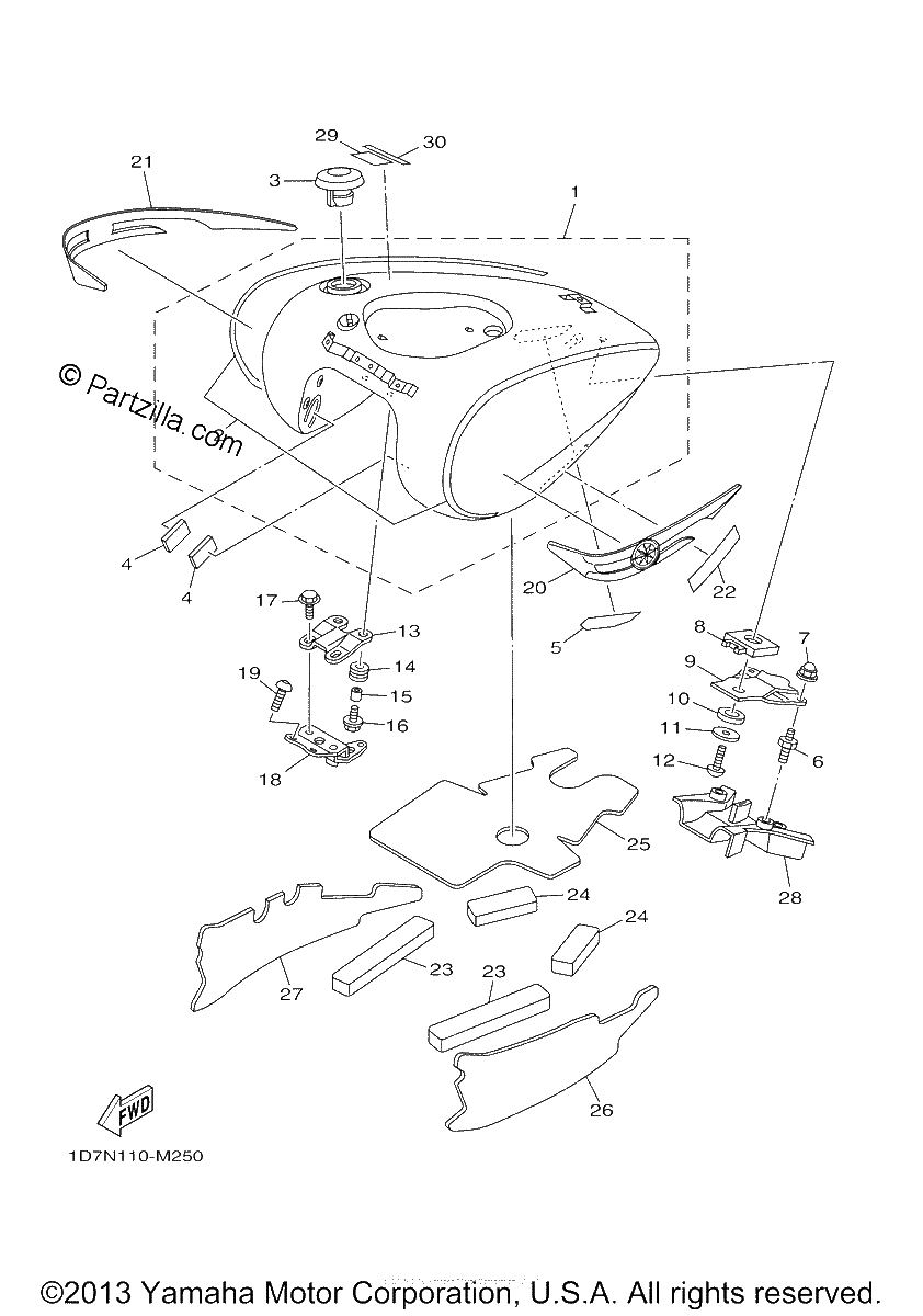 Diagrama de FUEL TANK