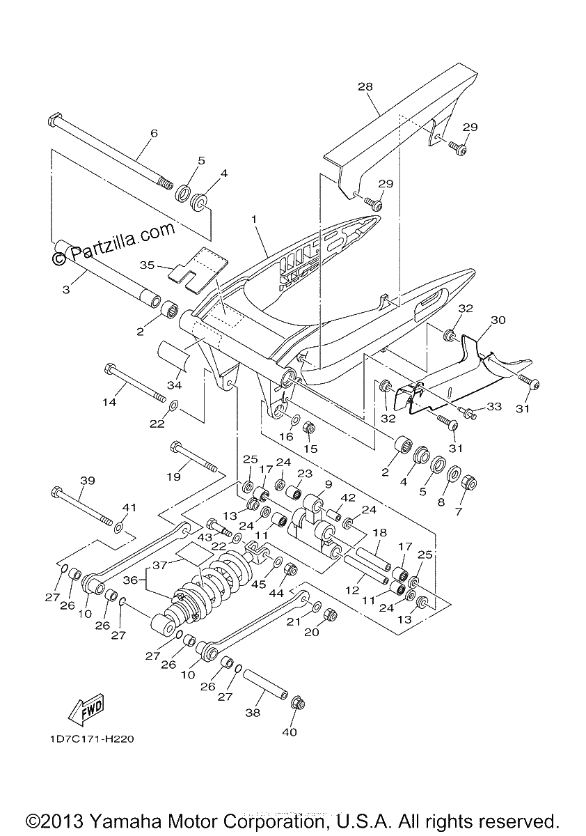 Diagrama de REAR ARM SUSPENSION