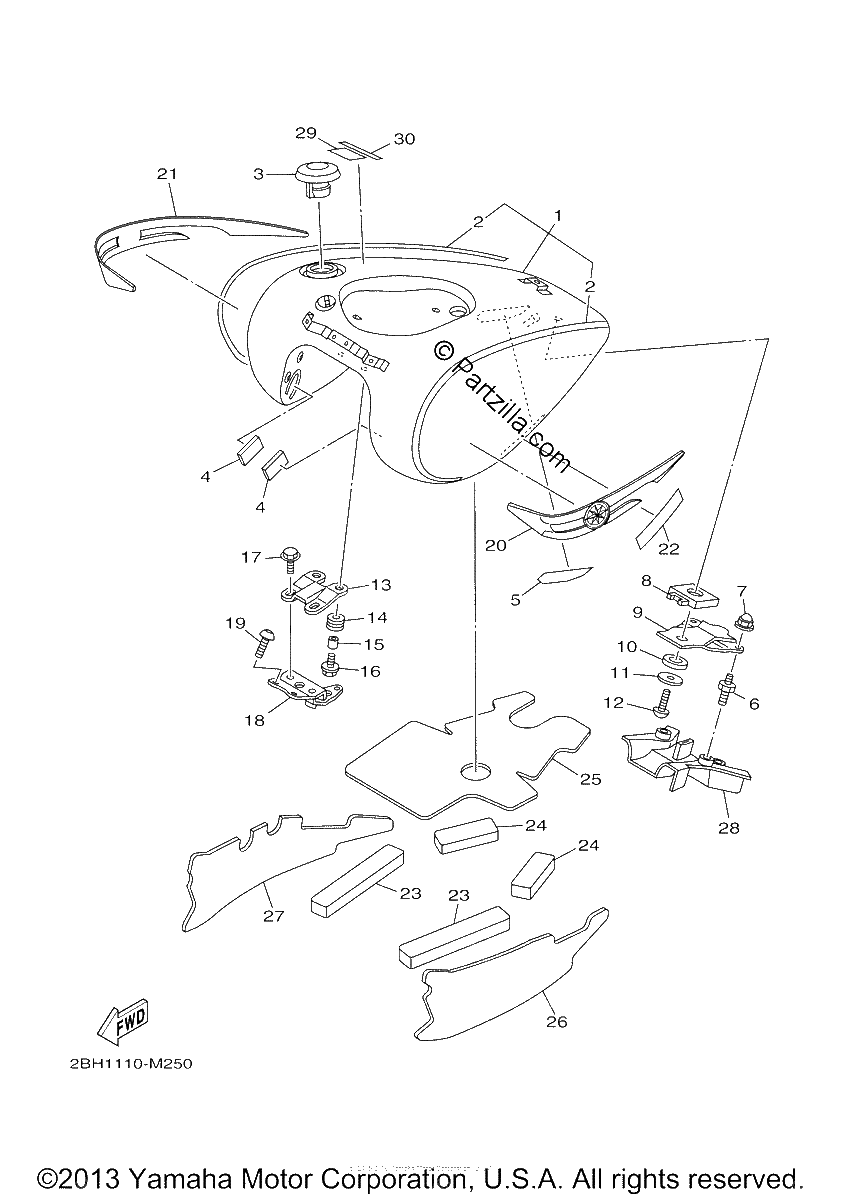 Diagrama de FUEL TANK