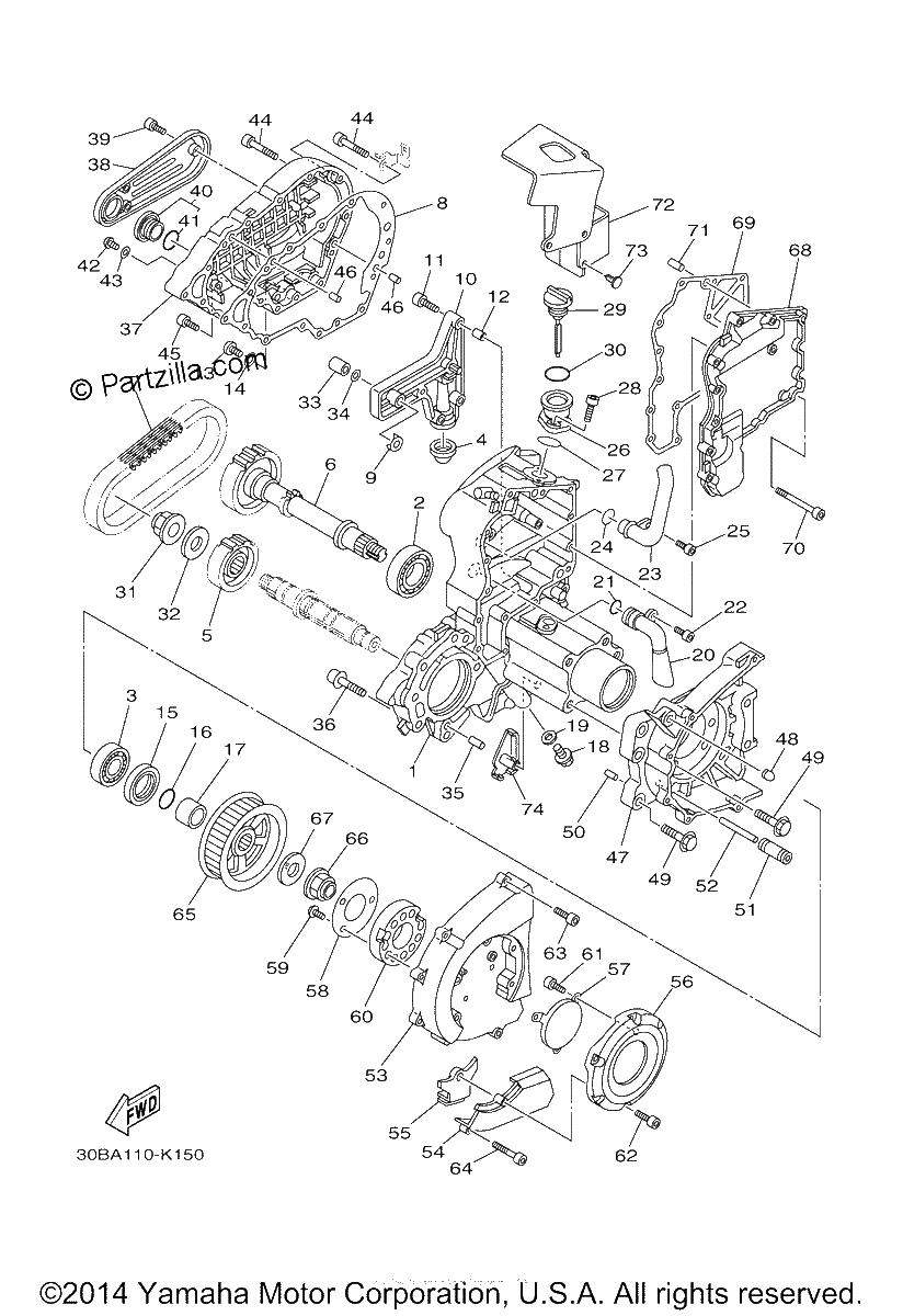 Diagrama de MIDDLE DRIVE GEAR