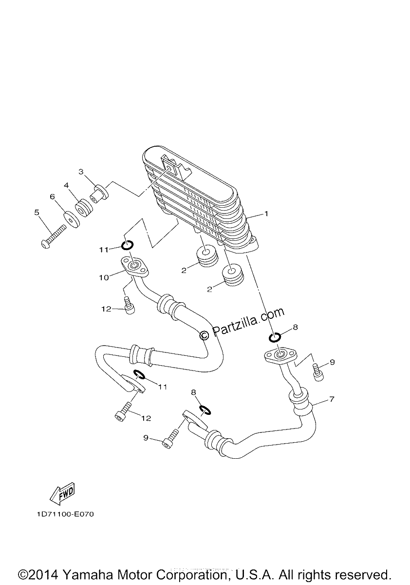 Diagrama de OIL COOLER