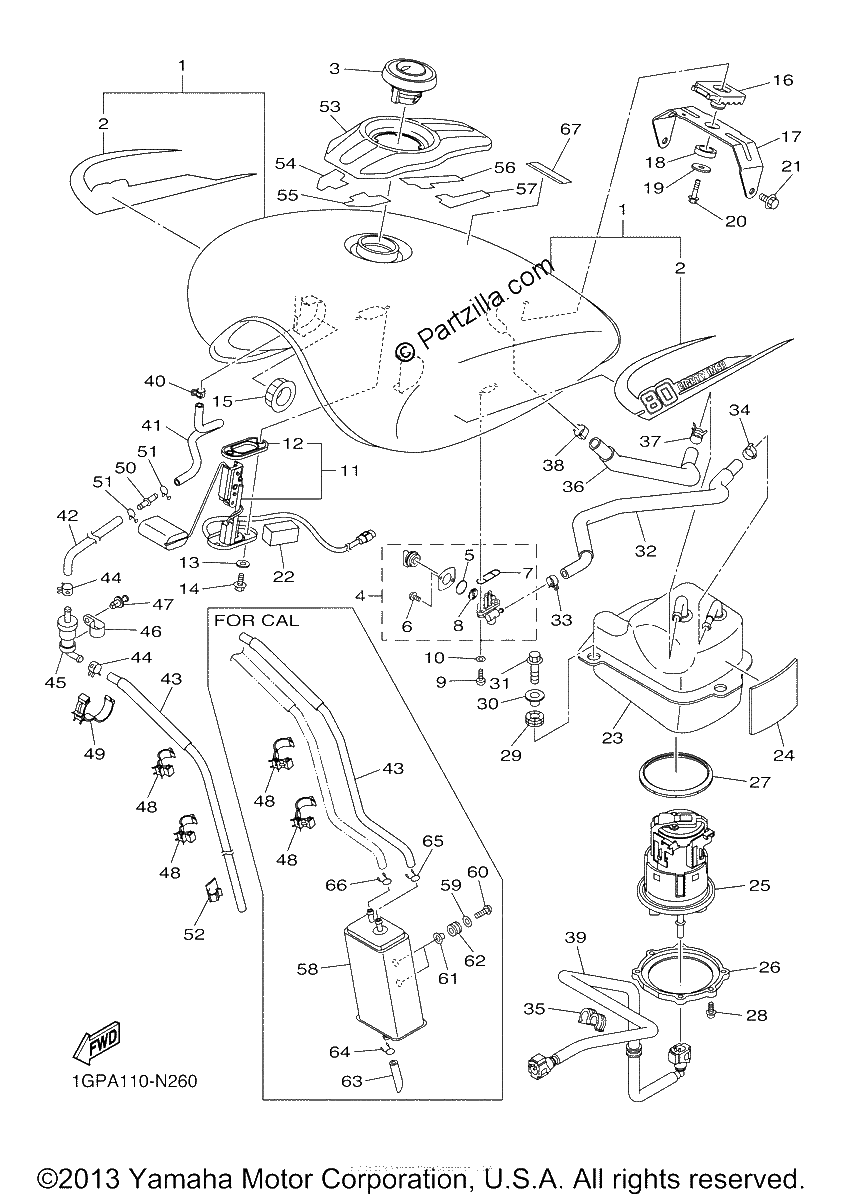 Diagrama de FUEL TANK