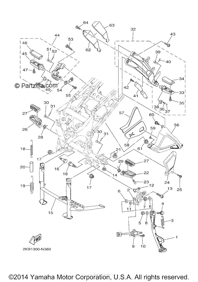 Diagrama de STAND FOOTREST