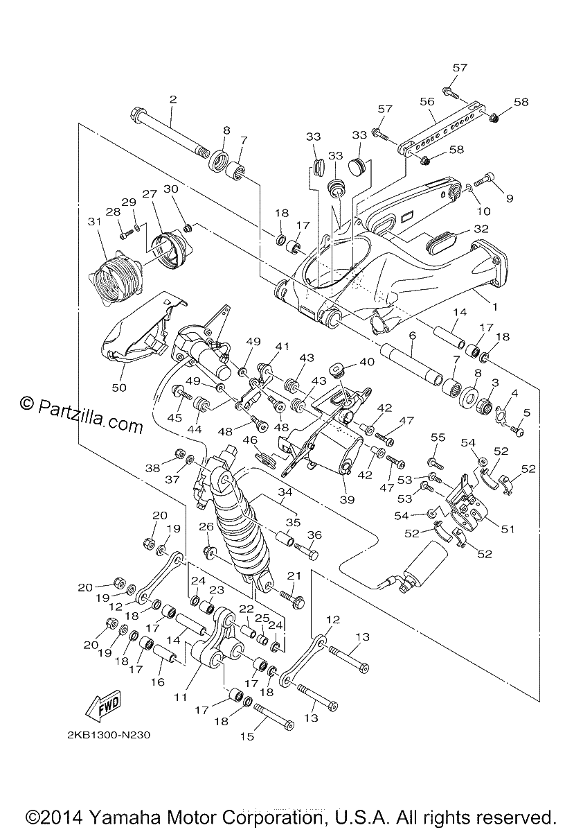 Diagrama de REAR ARM SUSPENSION
