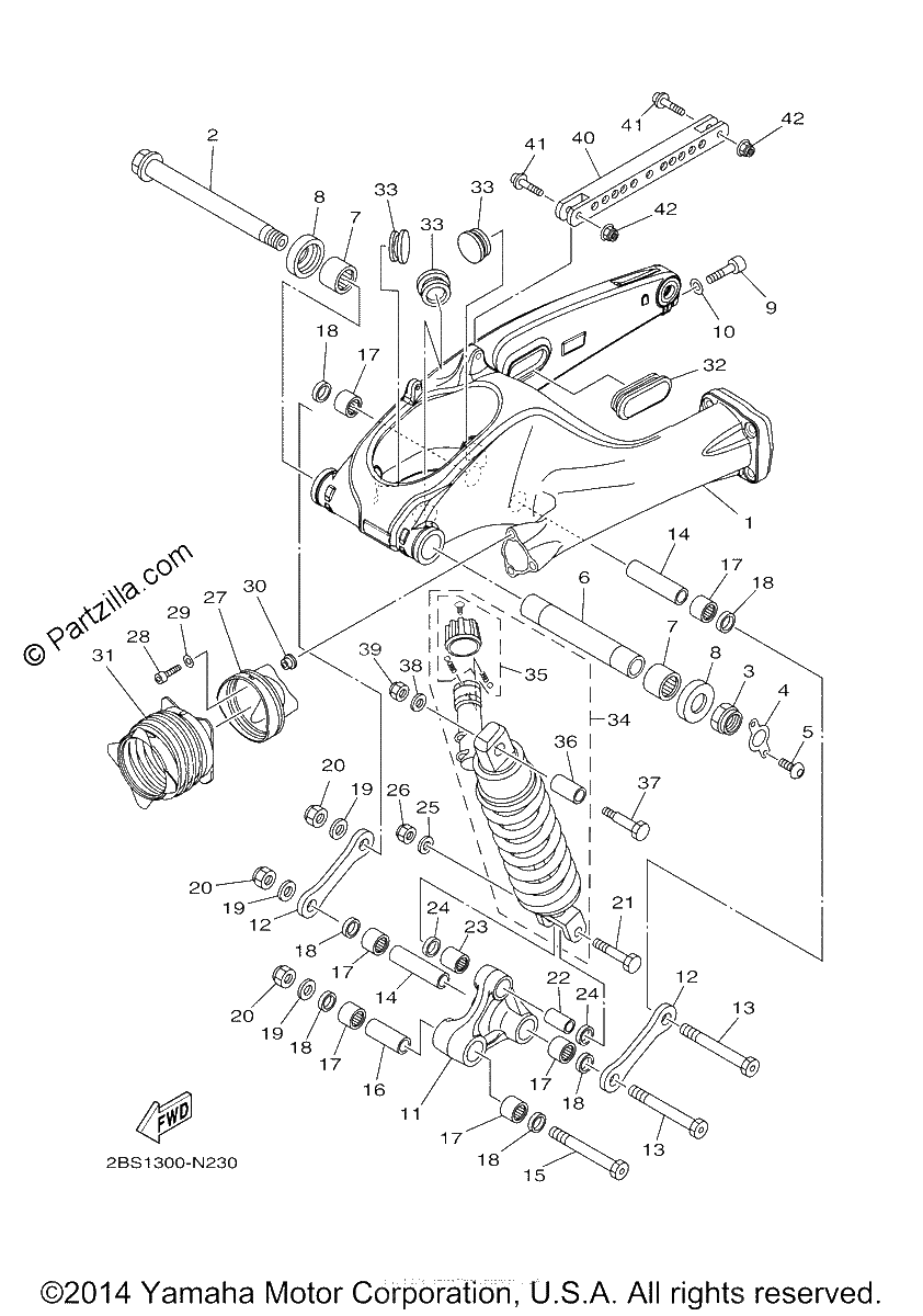 Diagrama de REAR ARM SUSPENSION