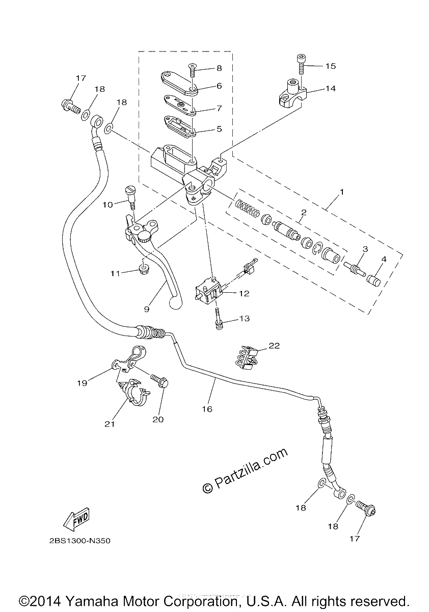 Diagrama de FRONT MASTER CYLINDER 2