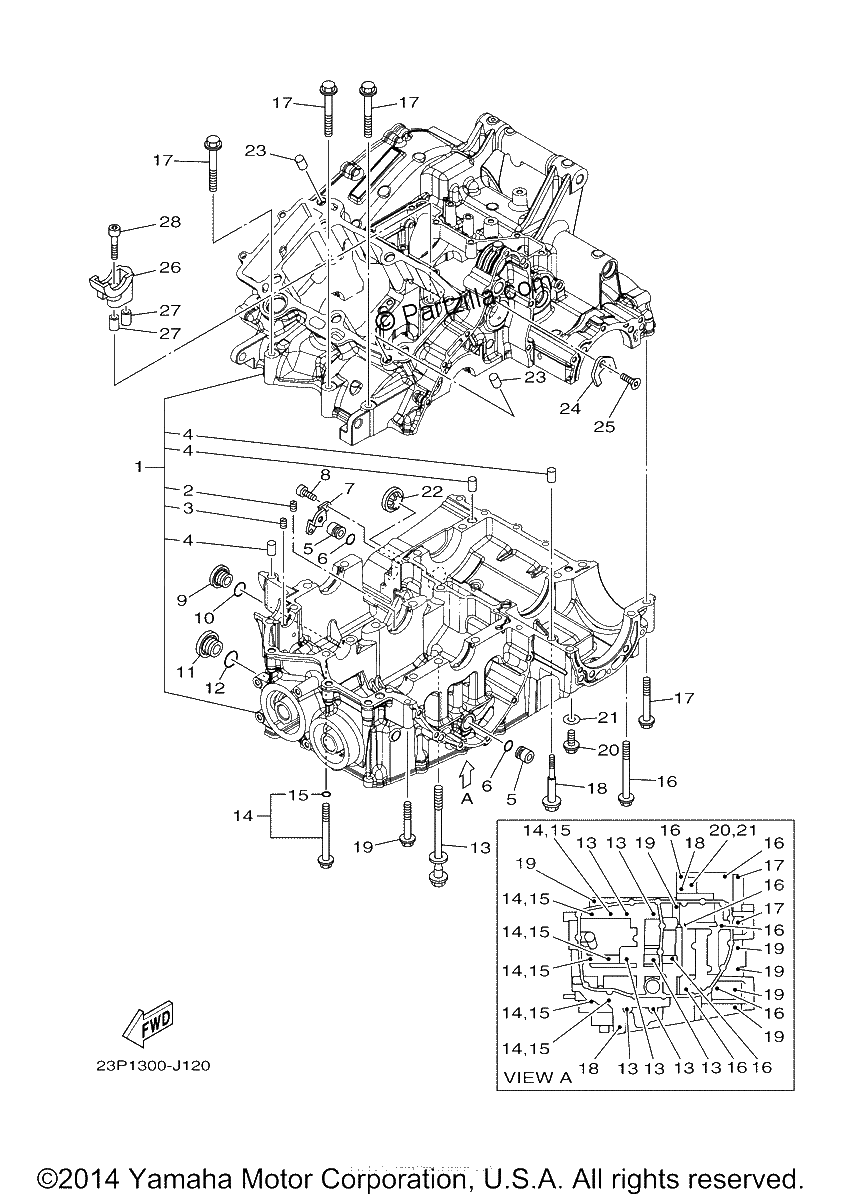 Diagrama de CRANKCASE