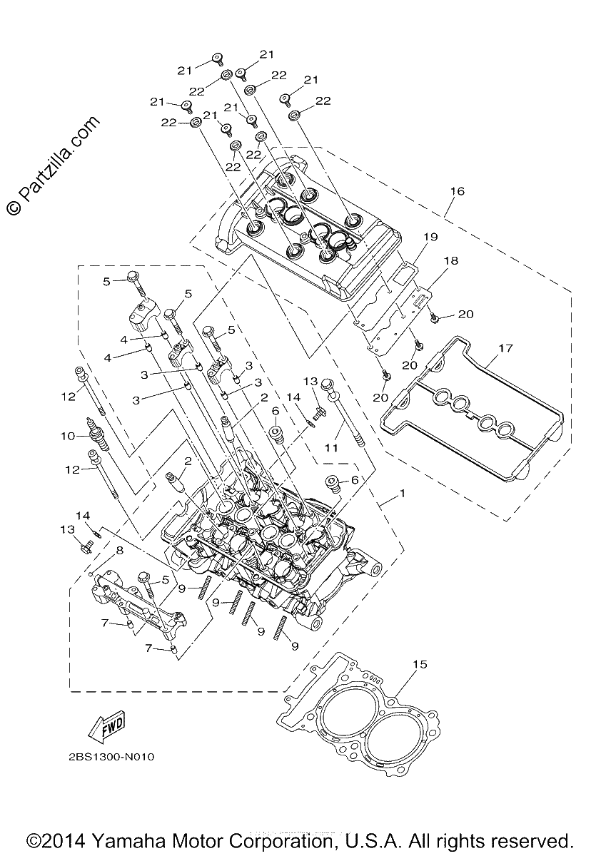 Diagrama de CYLINDER HEAD