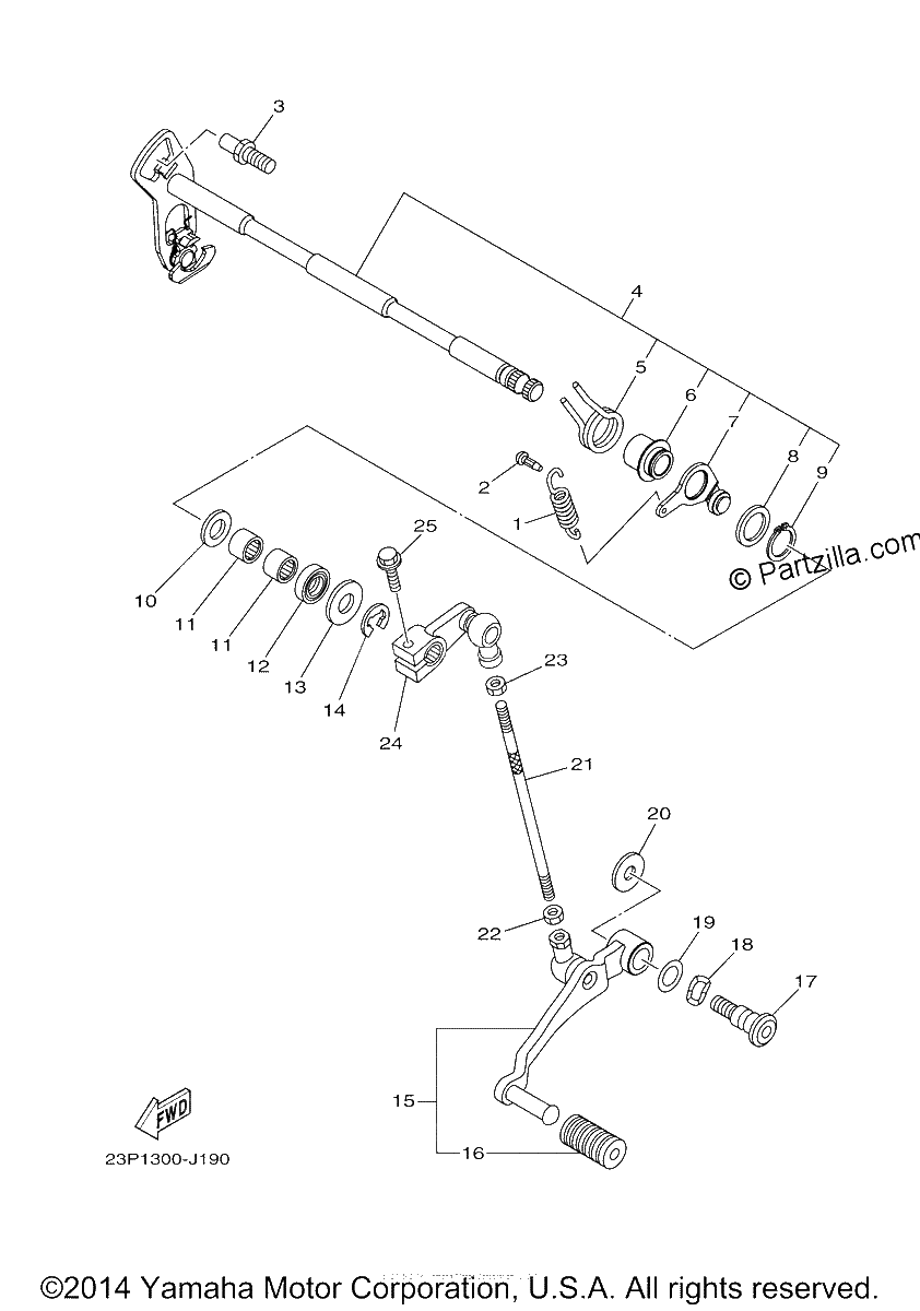 Diagrama de SHIFT SHAFT
