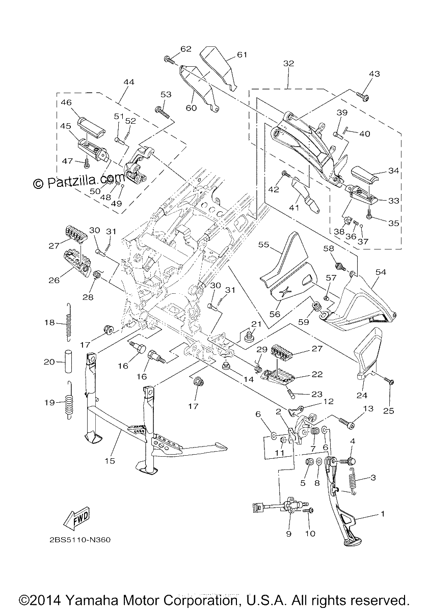 Diagrama de STAND FOOTREST