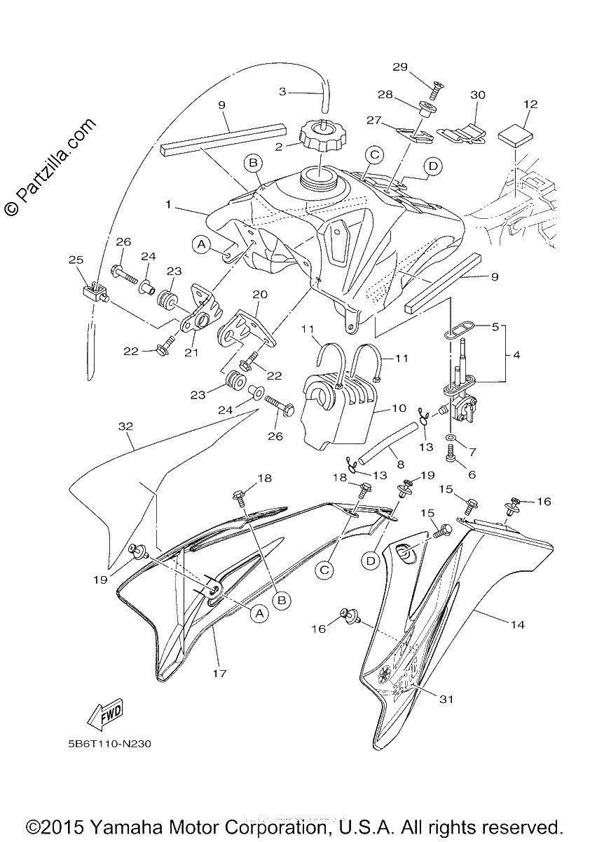 Diagrama de FUEL TANK