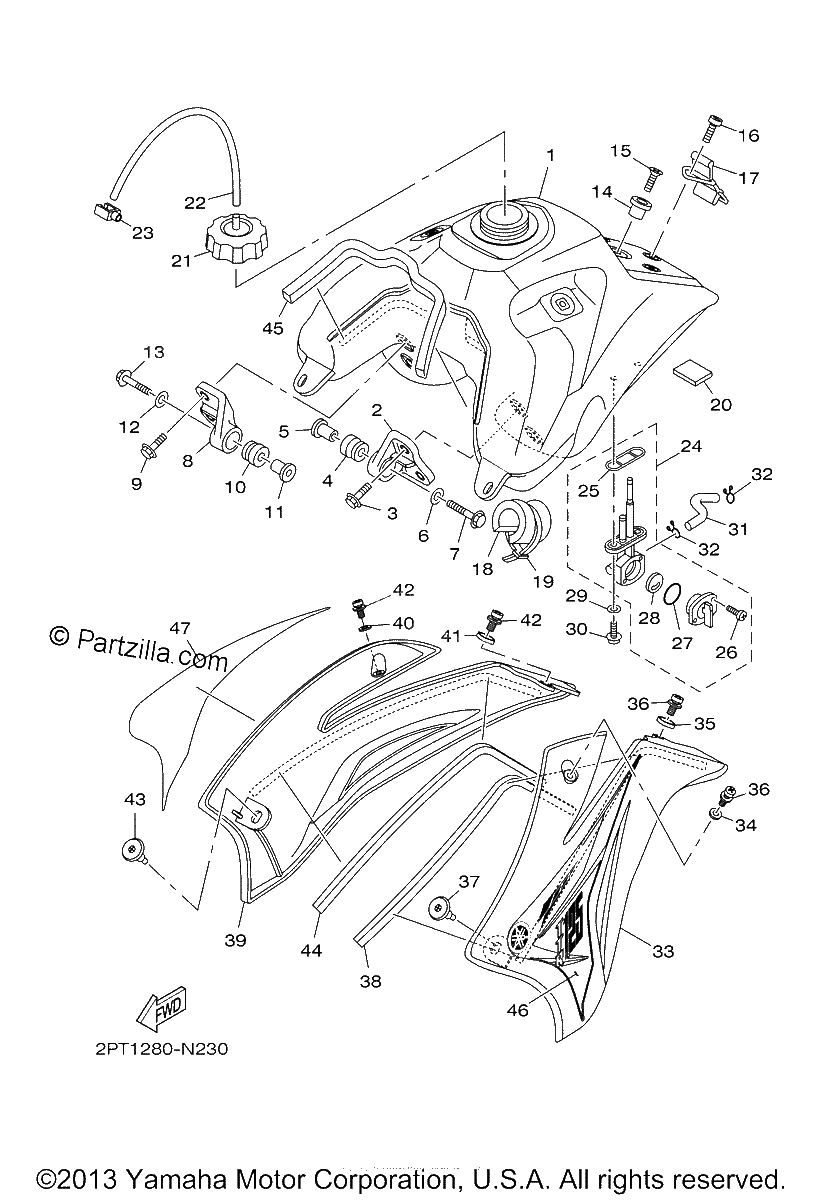 Diagrama de FUEL TANK