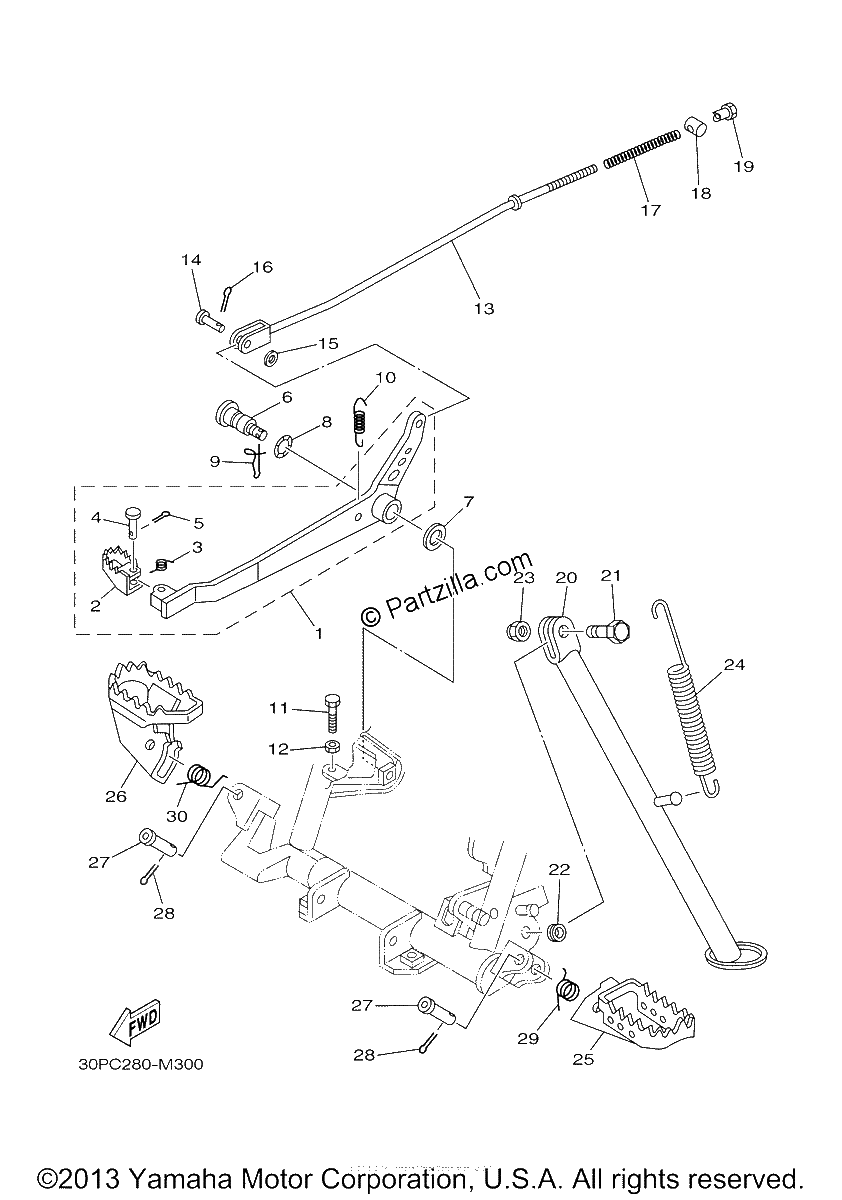Diagrama de STAND FOOTREST