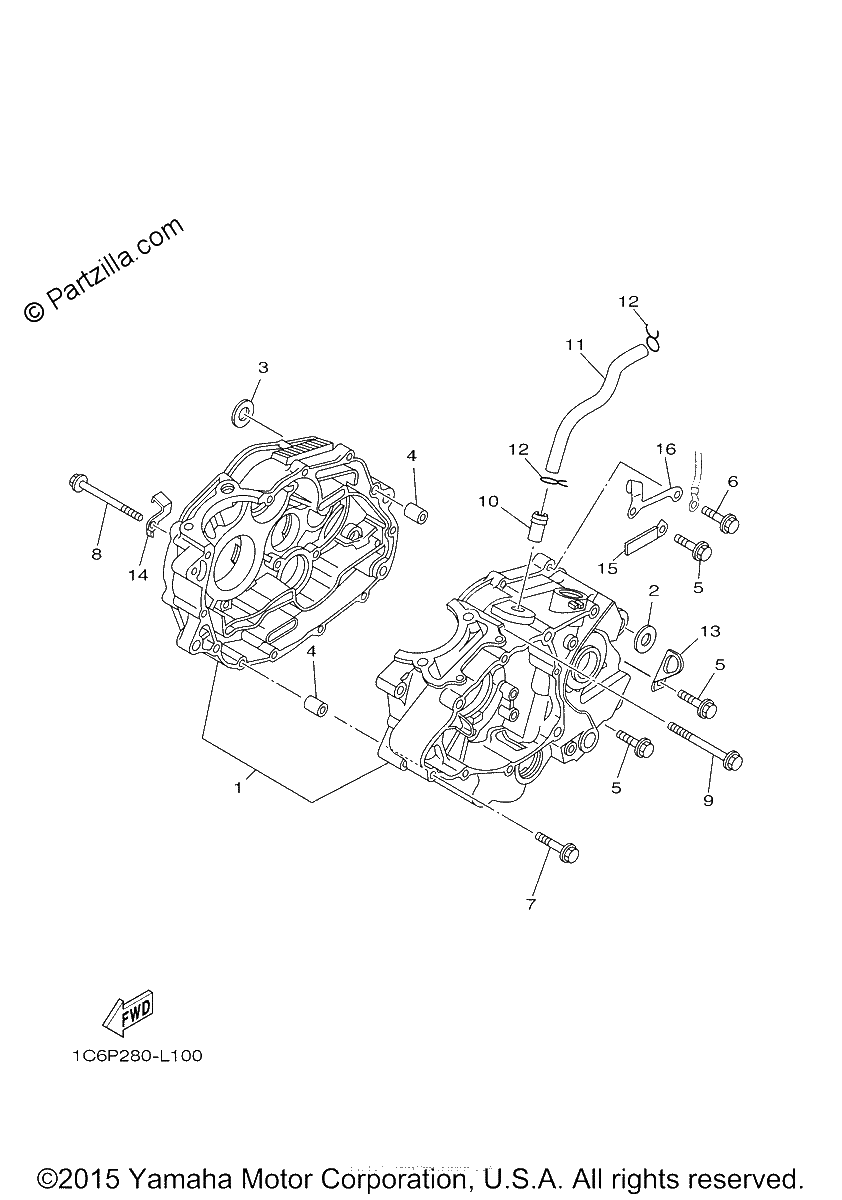 Diagrama de CRANKCASE