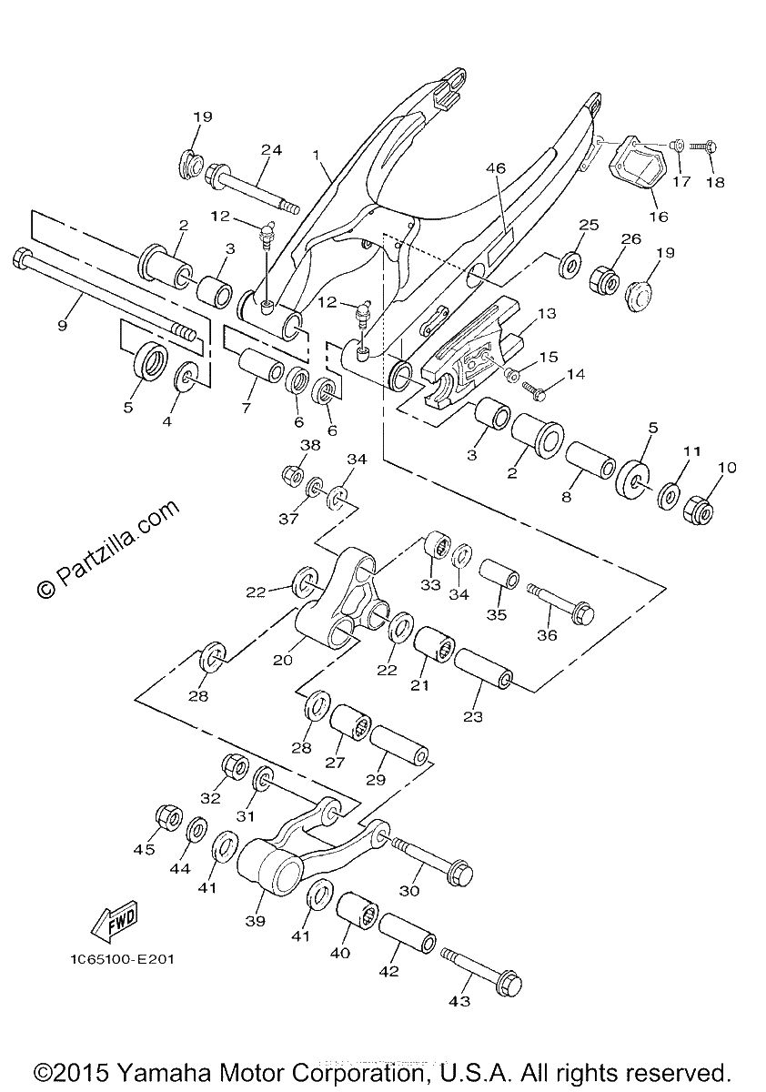 Diagrama de REAR ARM