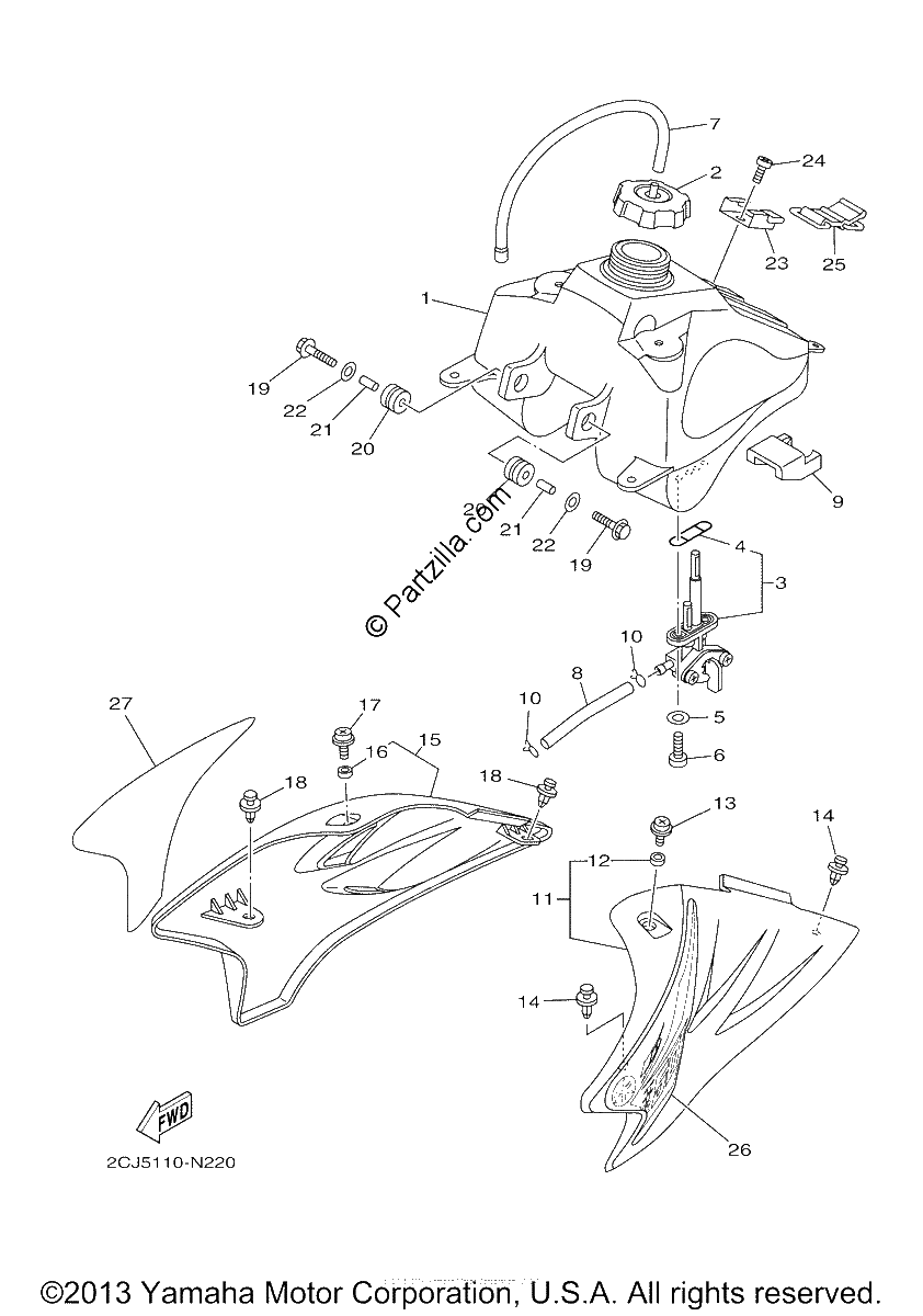 Diagrama de FUEL TANK