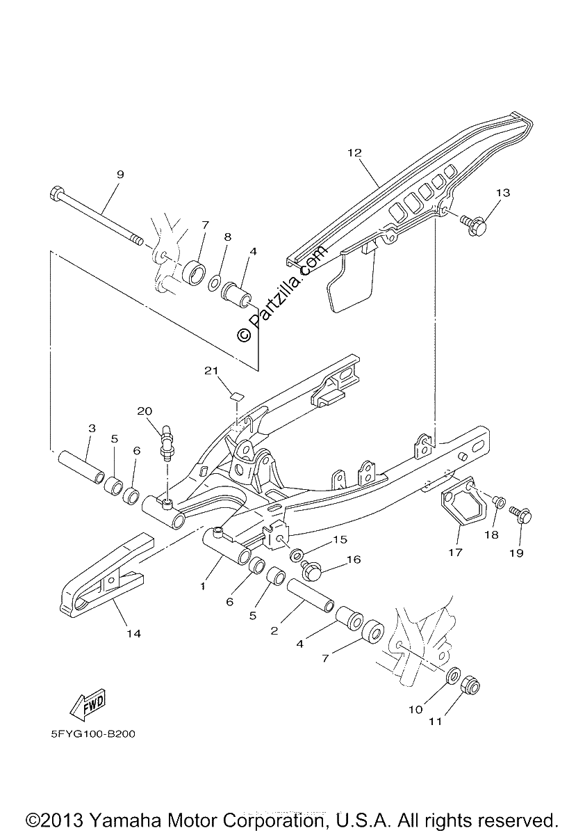 Diagrama de REAR ARM