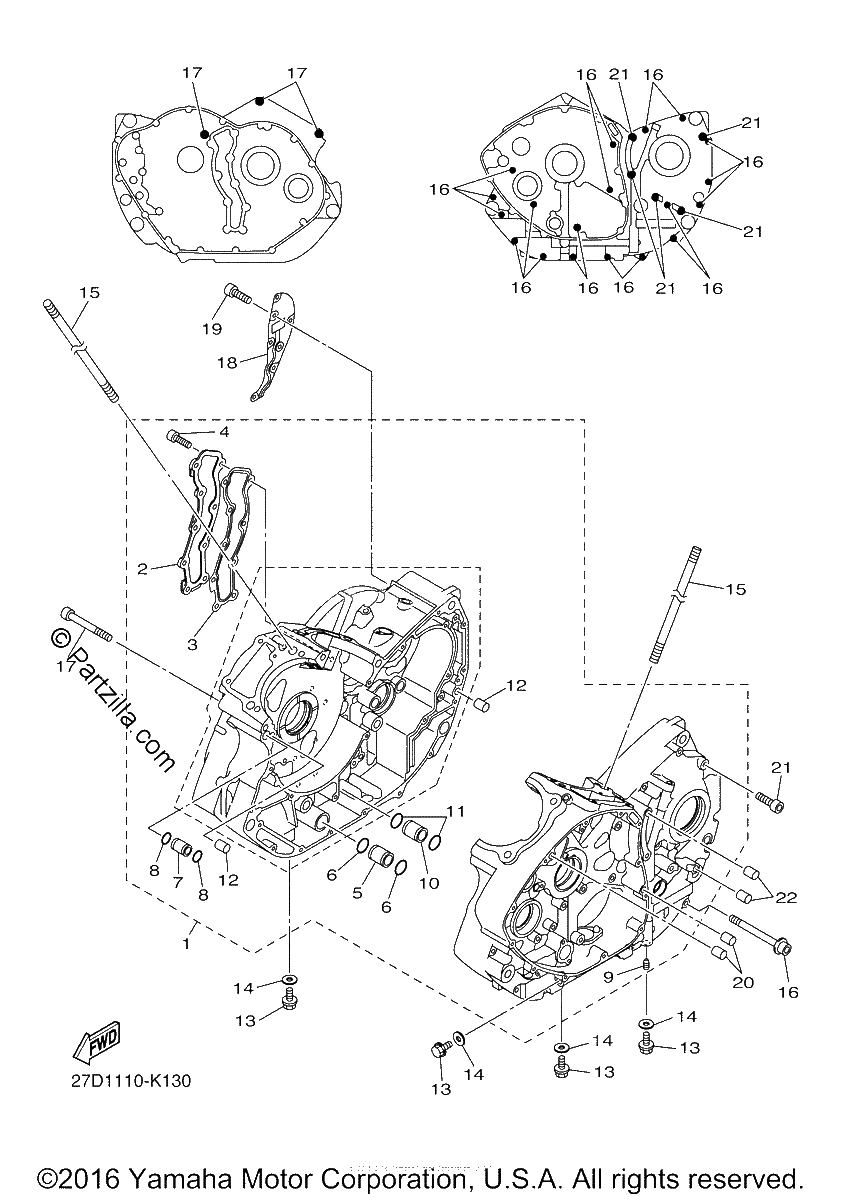 Diagrama de CRANKCASE